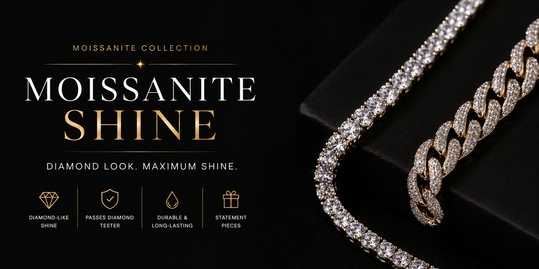 Luxe Links - Moissanite Collection