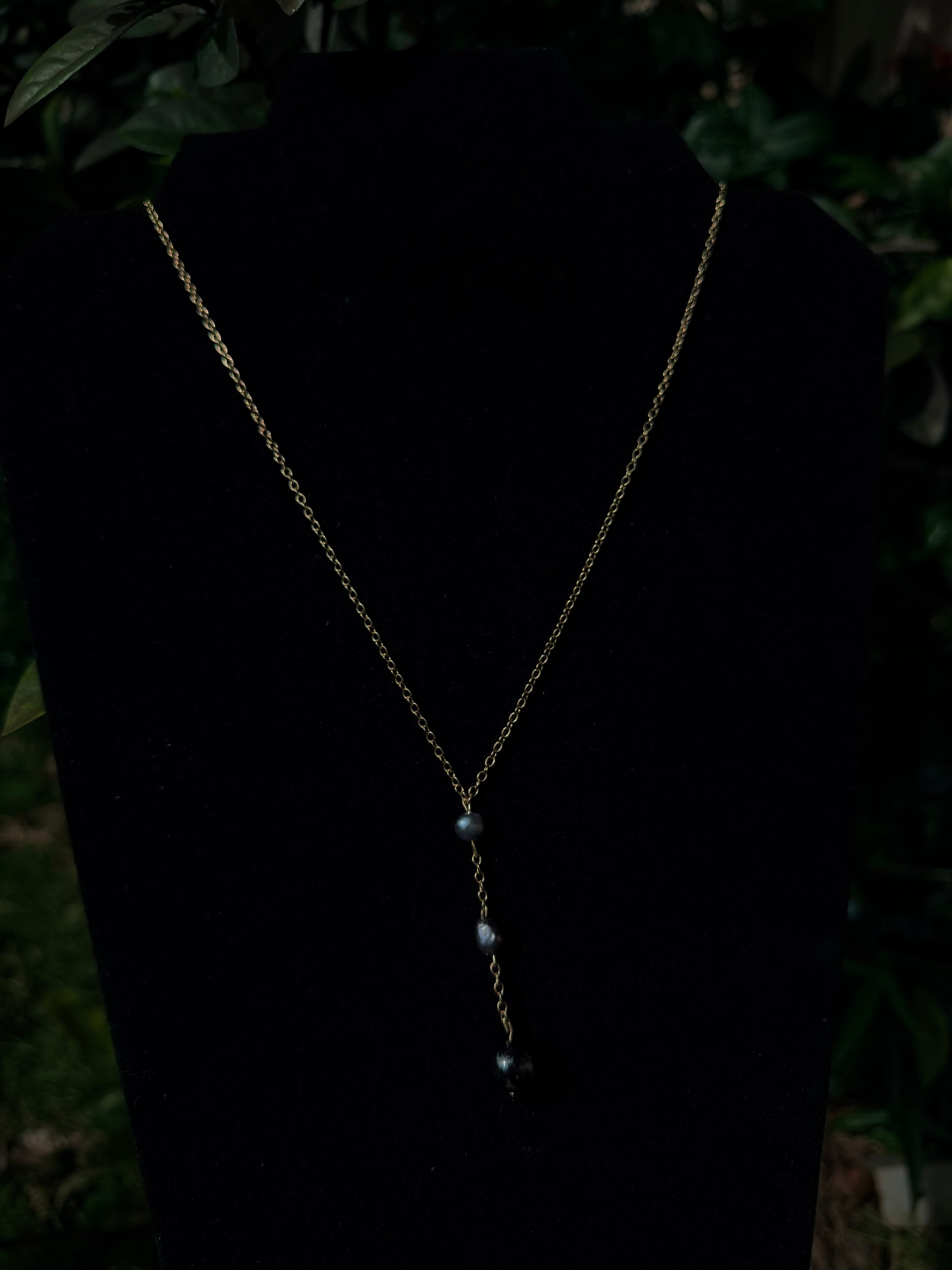 14k Gold Filled Triple Pearl