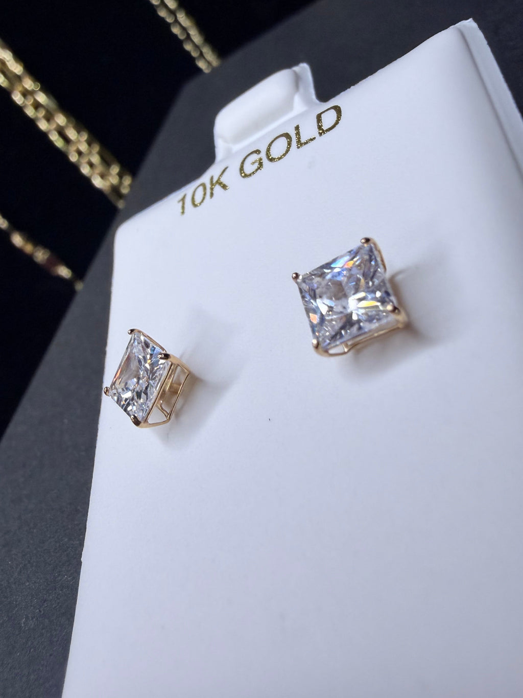 10k Gold Diamond Earrings