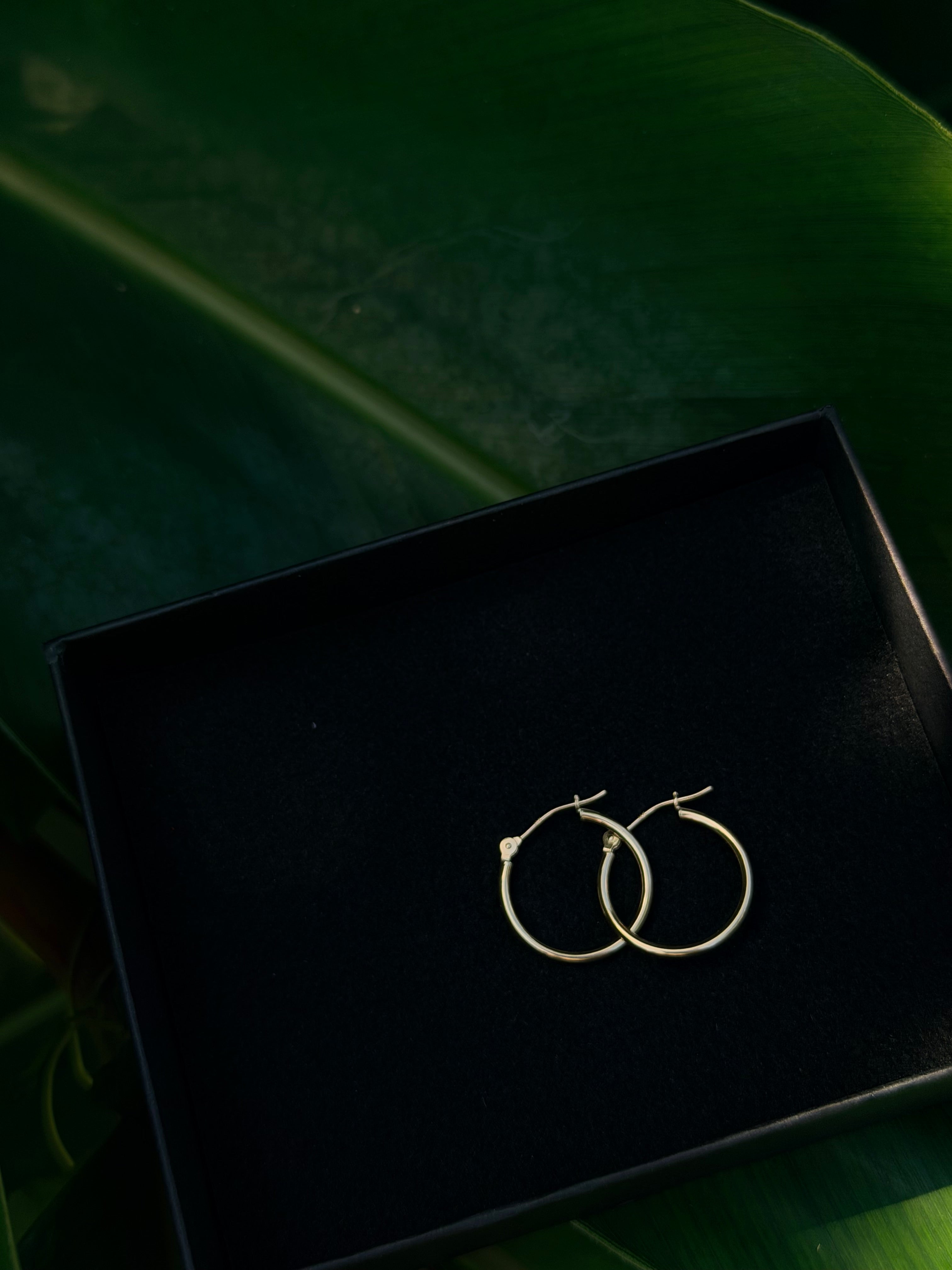 14k solid gold Hoop Earrings