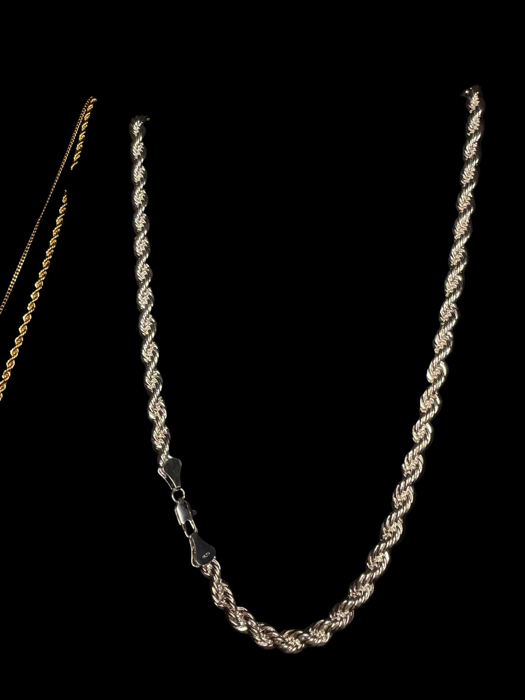 925 Solid Sterling Silver Rope