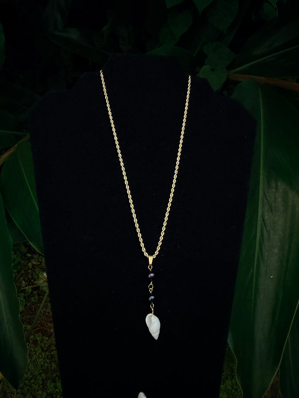 14k Gold Filled Pearl Shell Rope Chain