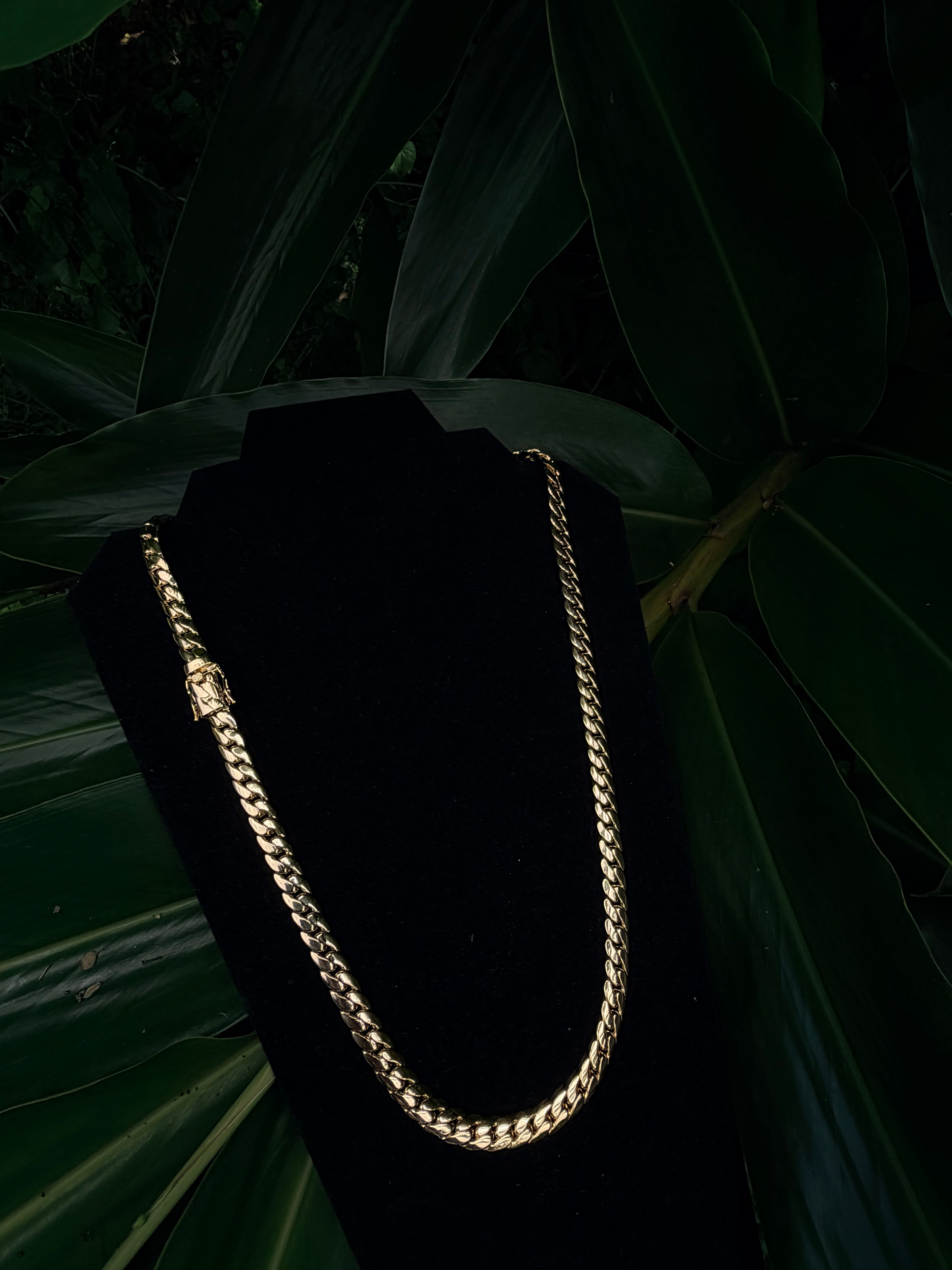 Miami Cuban Link Chain – 14K Gold Filled, 8mm Width, 24 Inches Length