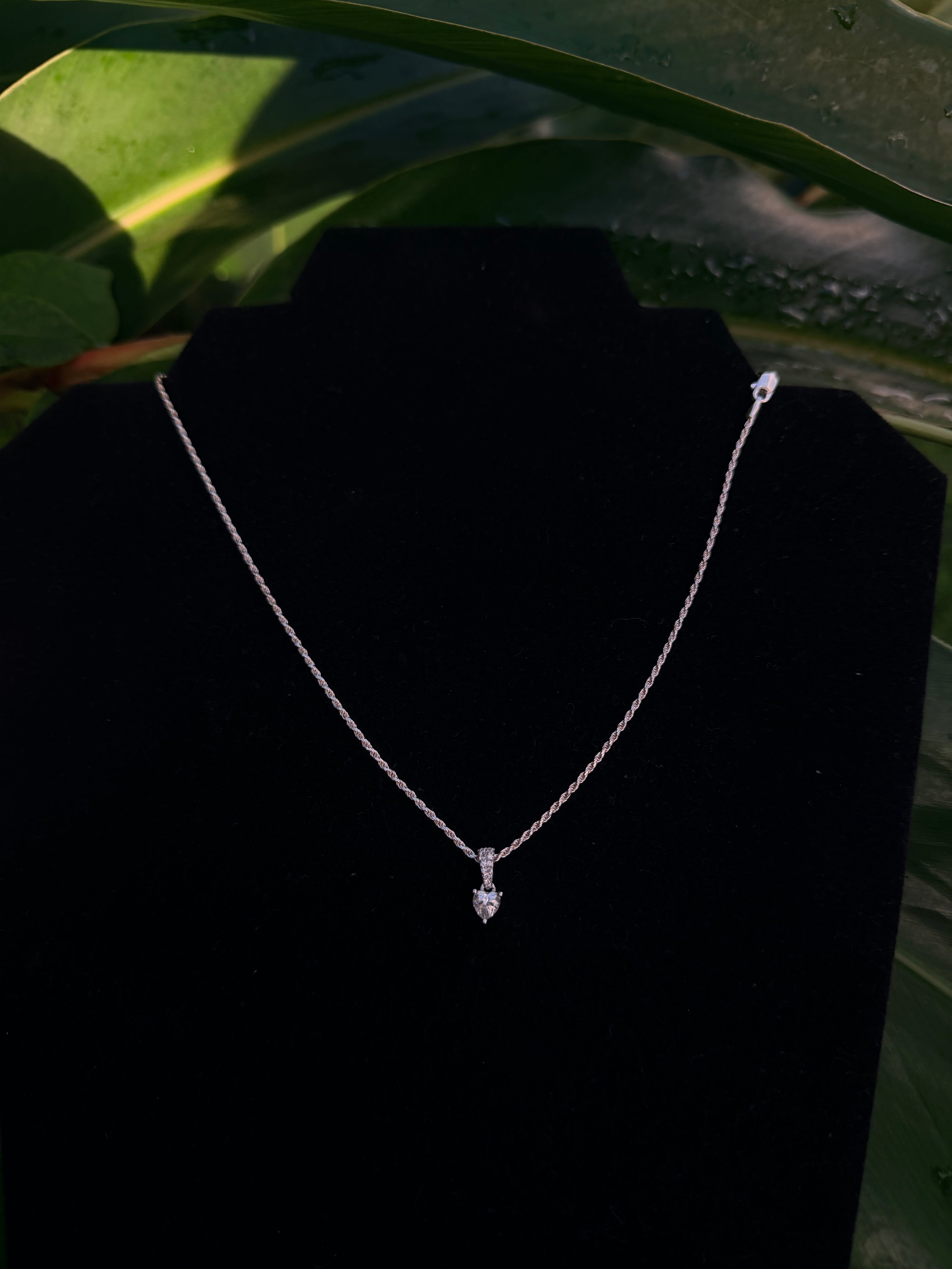 925 Heart Moissanite