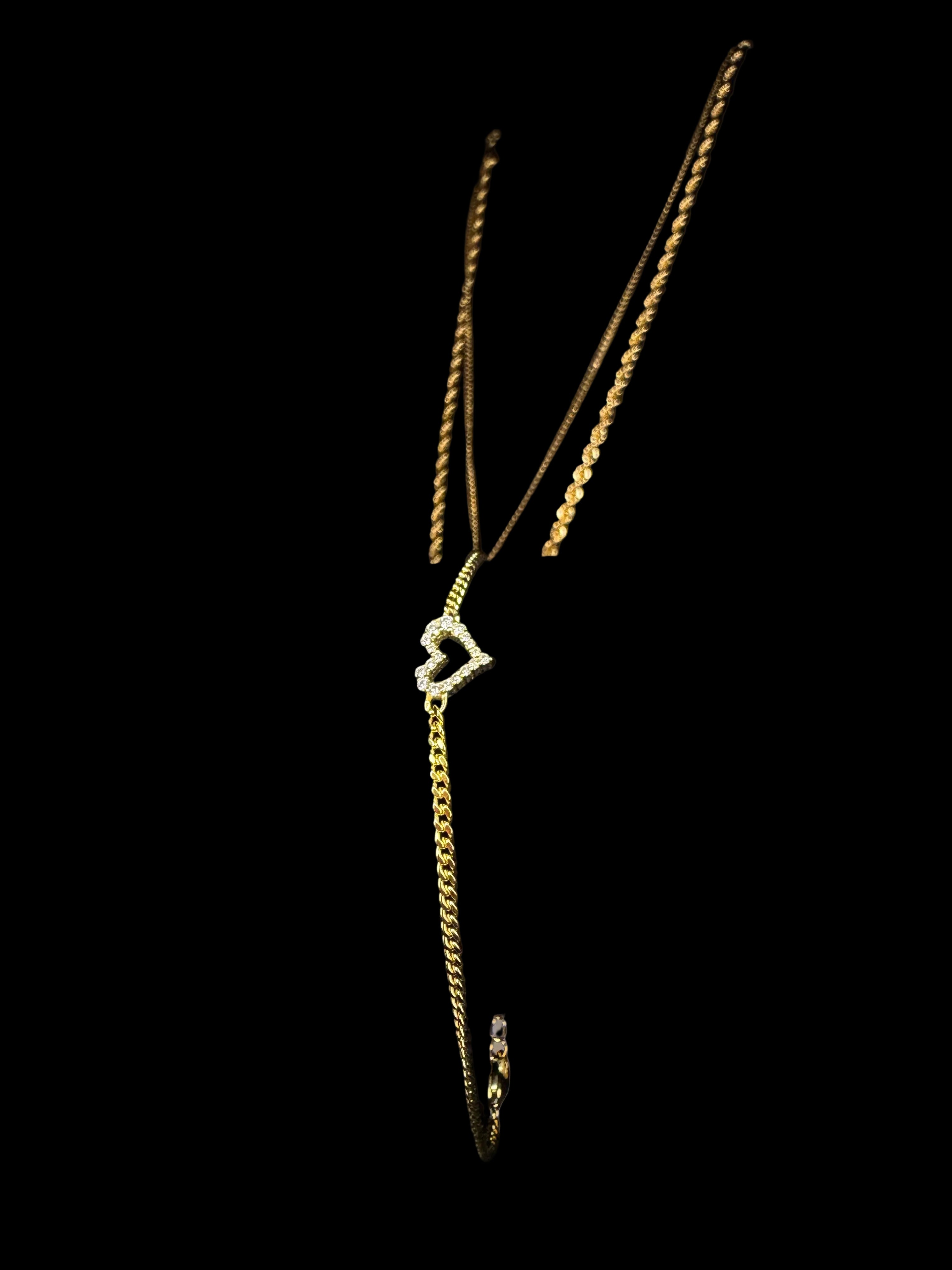 Moissanite Heart Bracelet