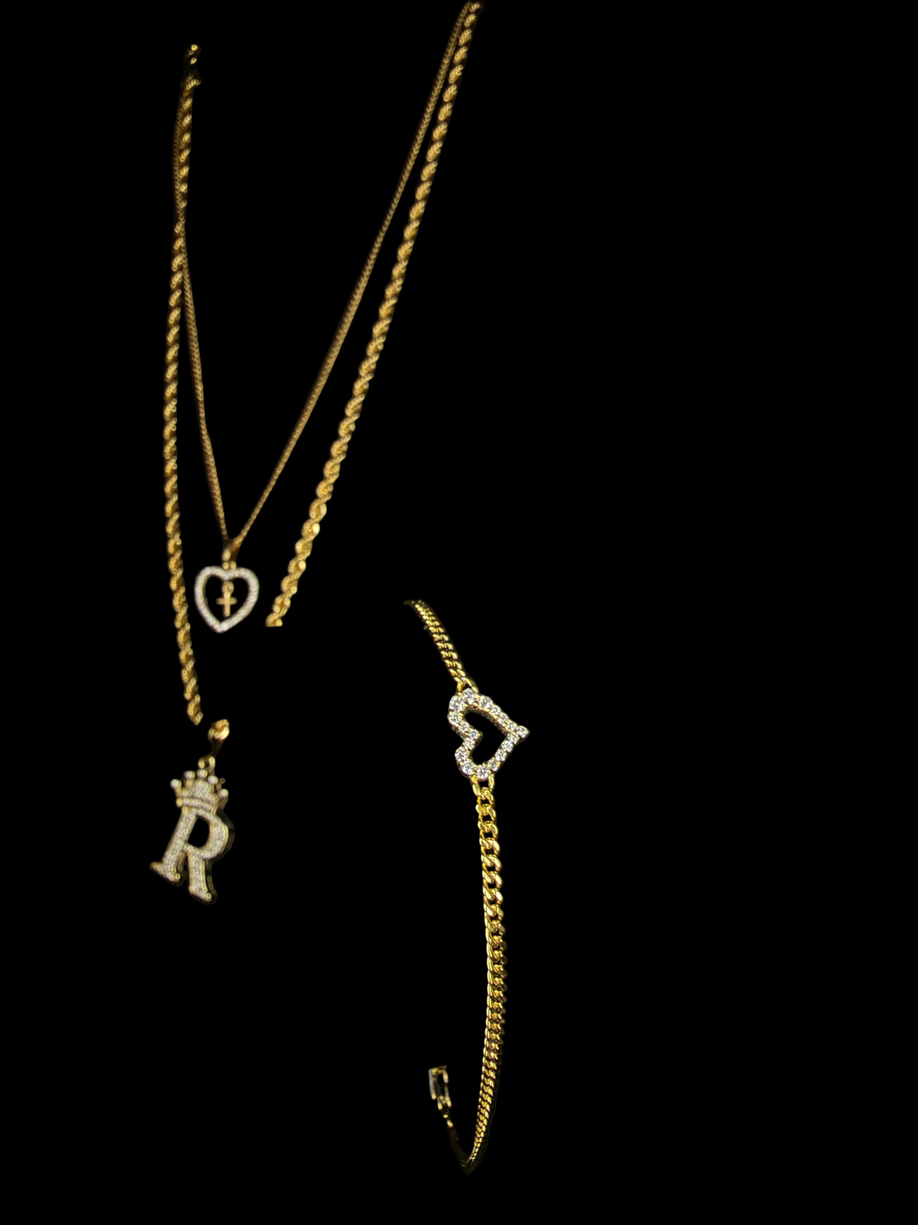 Moissanite Heart Bracelet