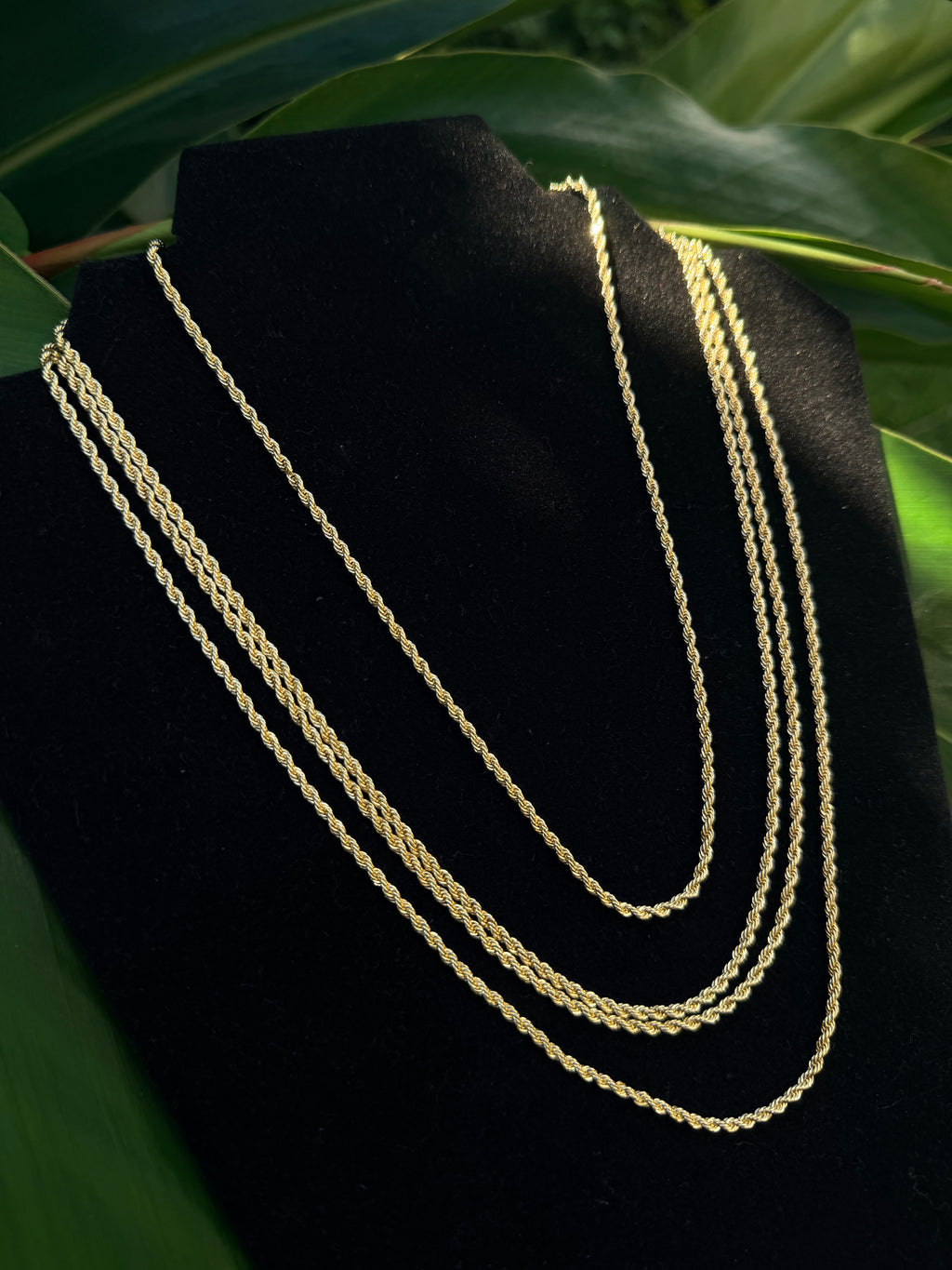 14k gold filled 3mm Rope