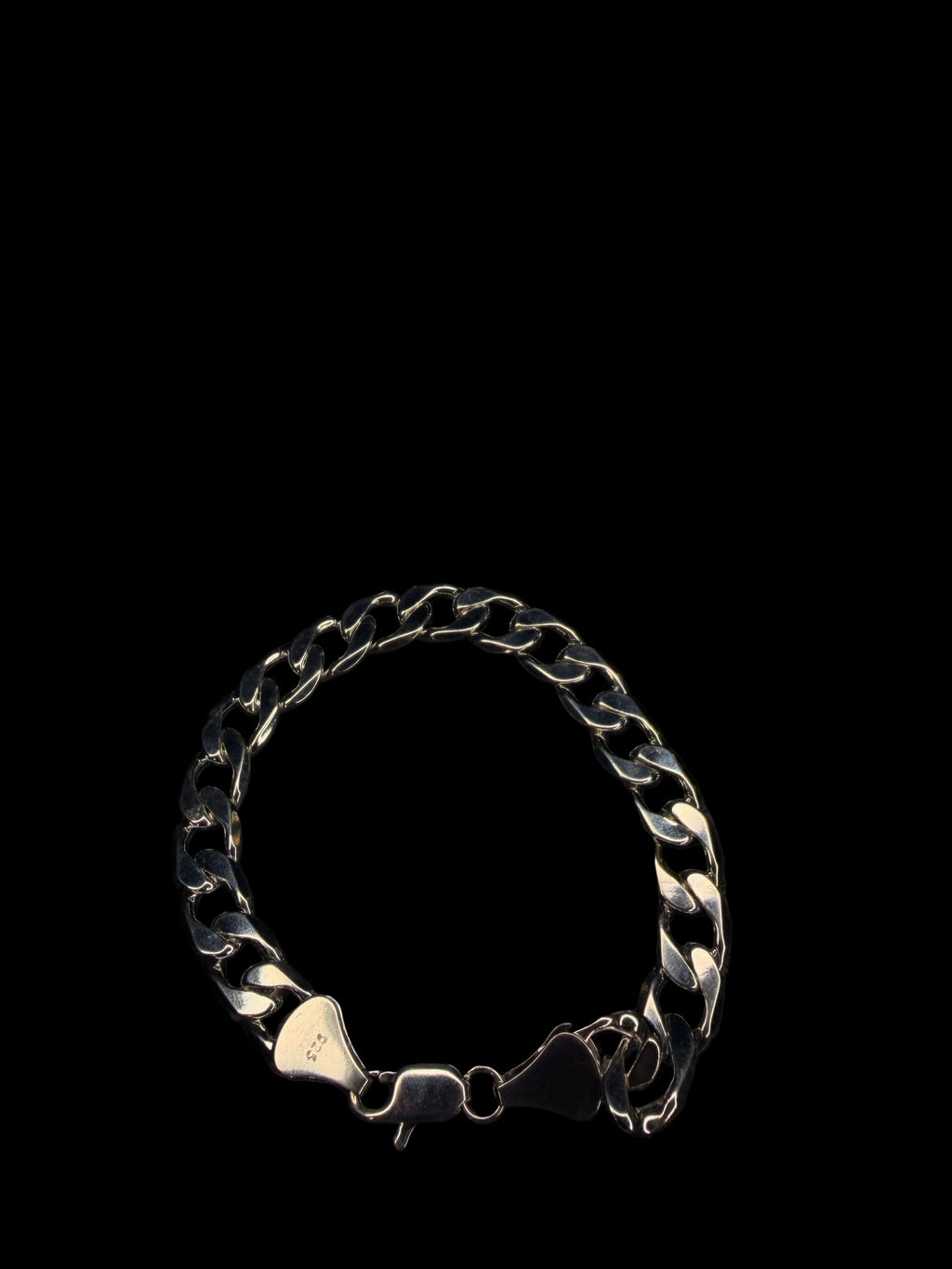 925 Solid Sterling Silver Curb Link Bracelet