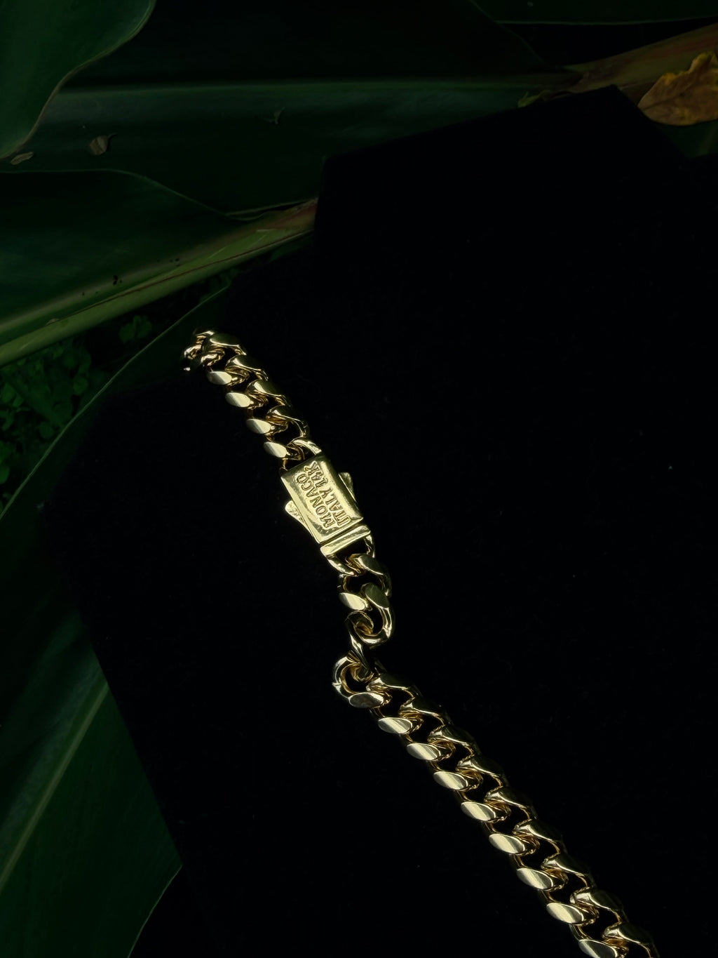 Cuban Link Necklace with Monaco Clasp – 14k Gold Filled, 24-Inch