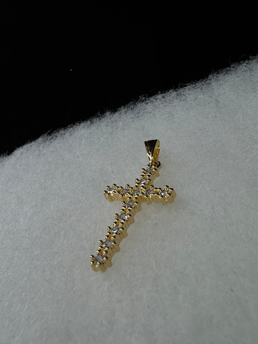 14k Gold Filled Bling Cross