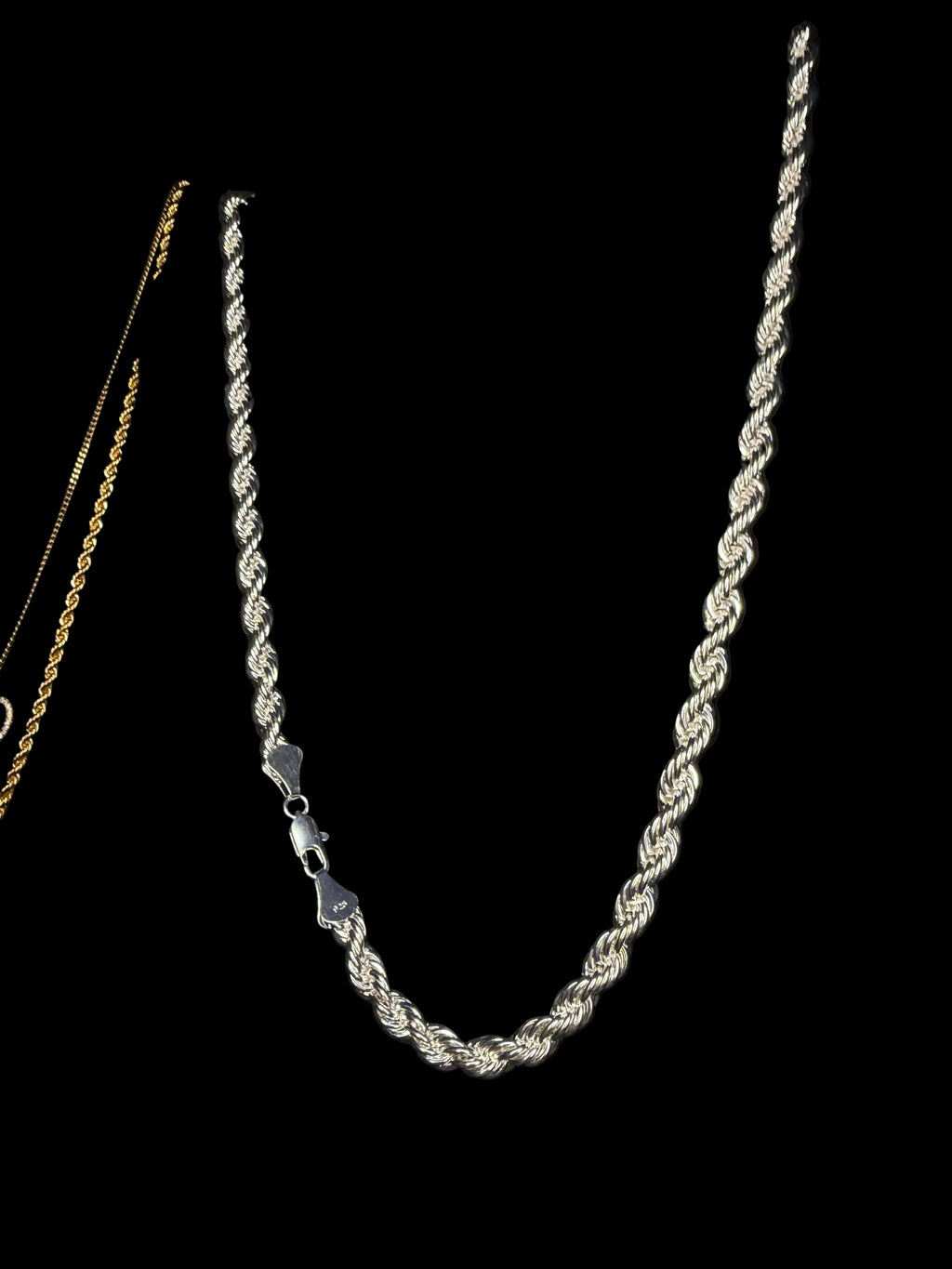 925 Solid Sterling Silver Rope