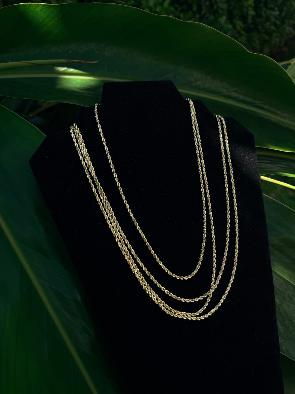 14k gold filled 3mm Rope