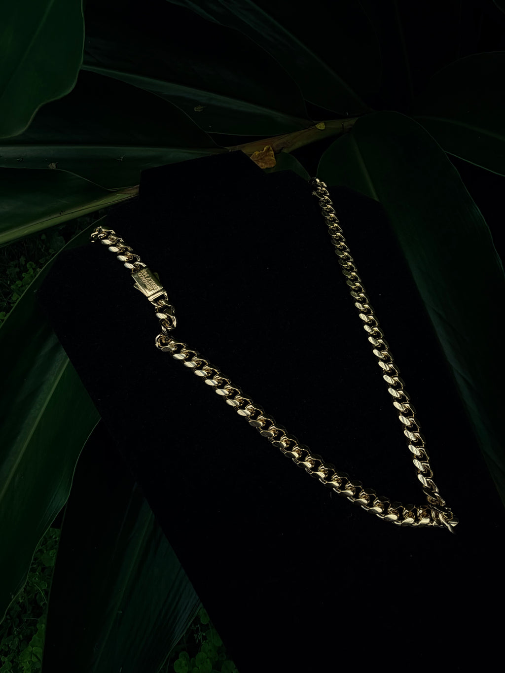 Cuban Link Necklace with Monaco Clasp – 14k Gold Filled, 24-Inch