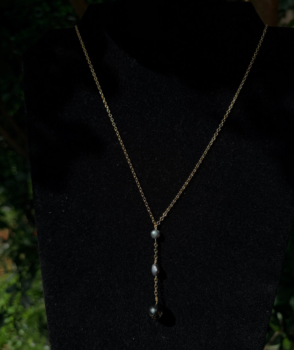 14k Gold Filled Triple Pearl