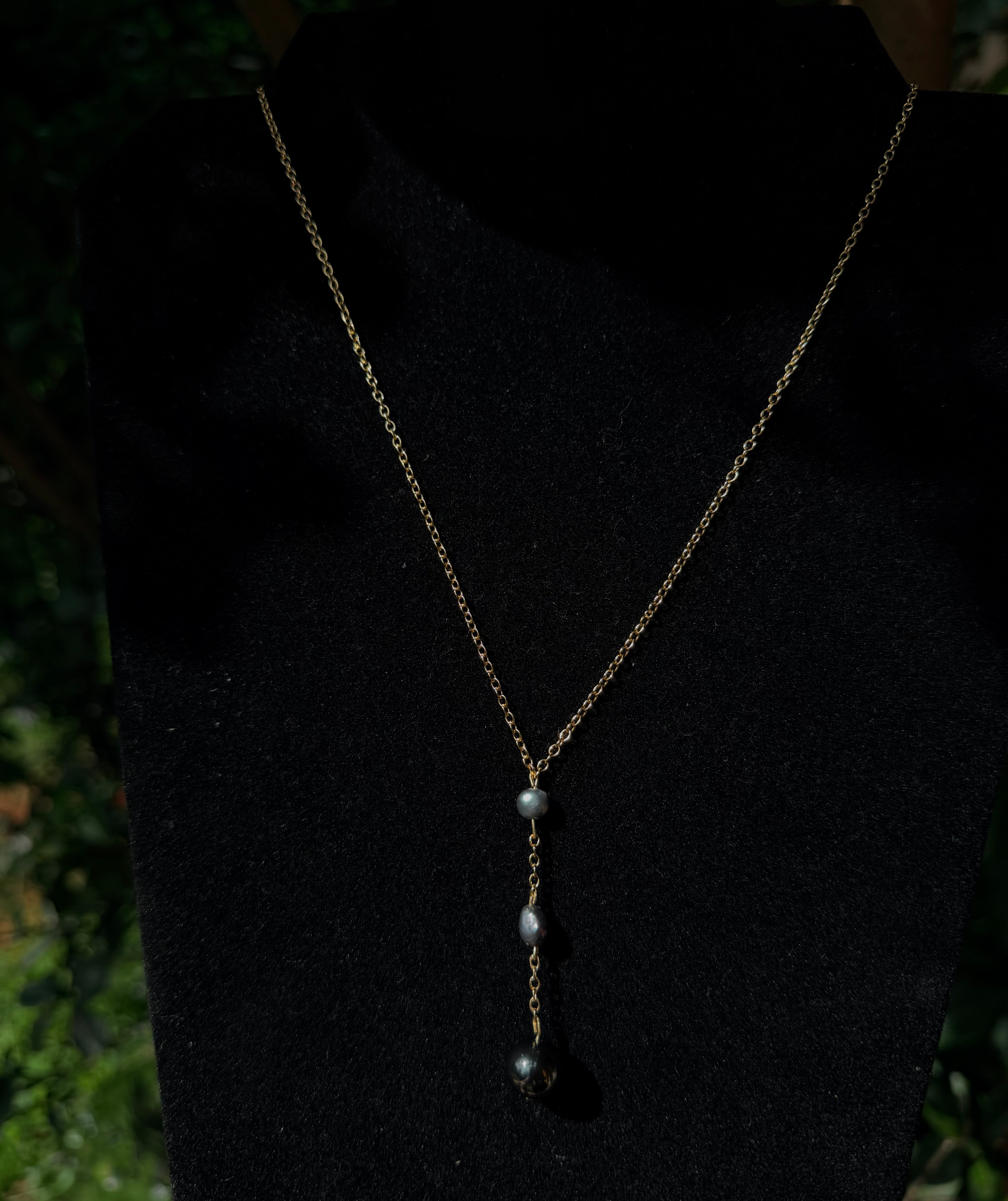 14k Gold Filled Triple Pearl