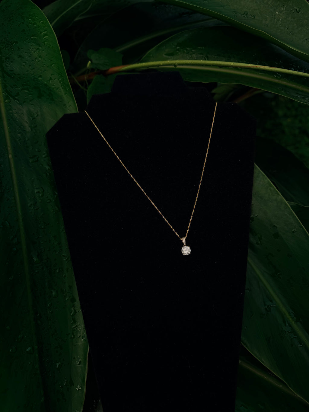 10k Solid Cable Link With Genuine Moissanite Stone