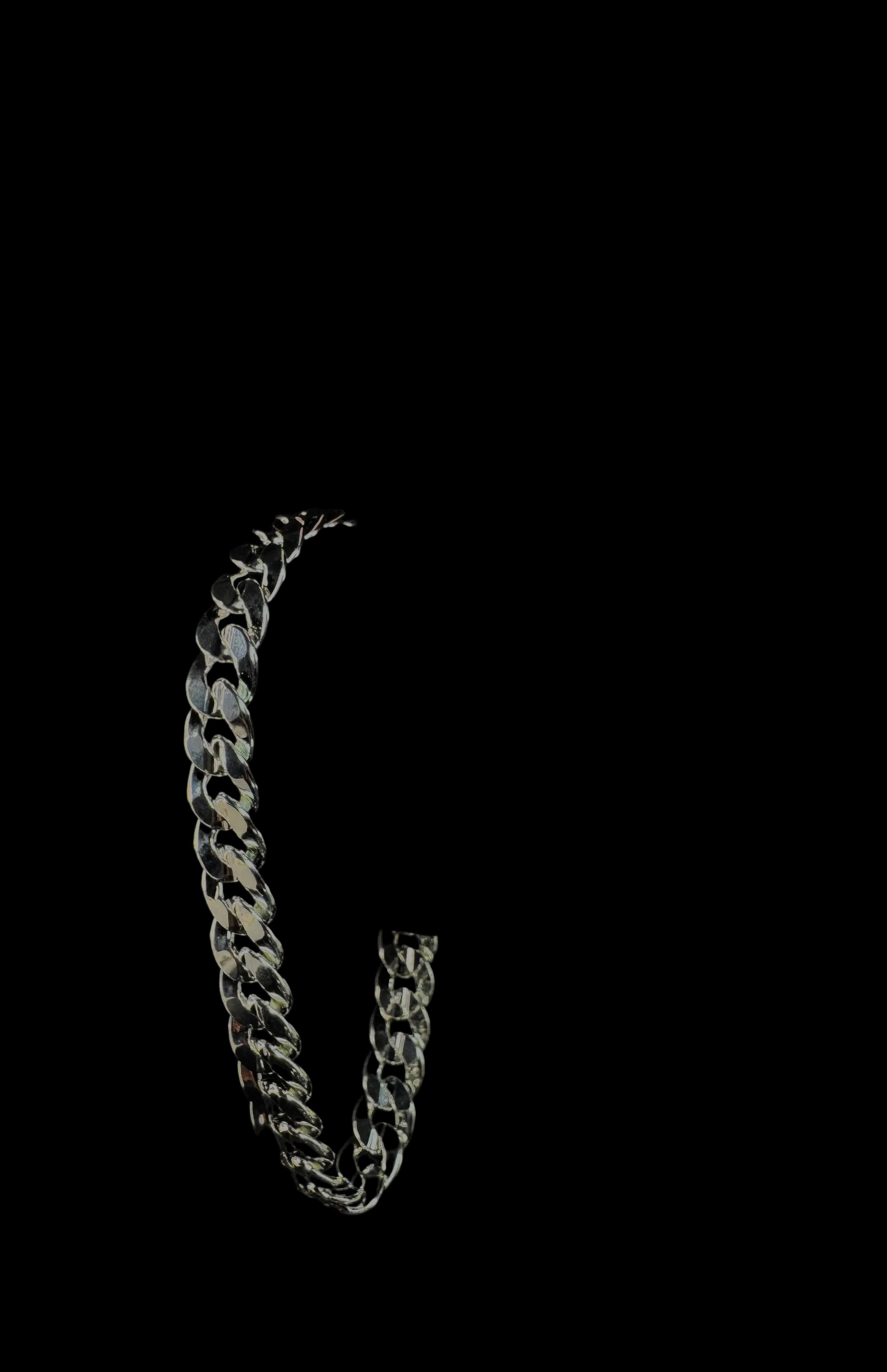 Sterling Silver Solid Cuban