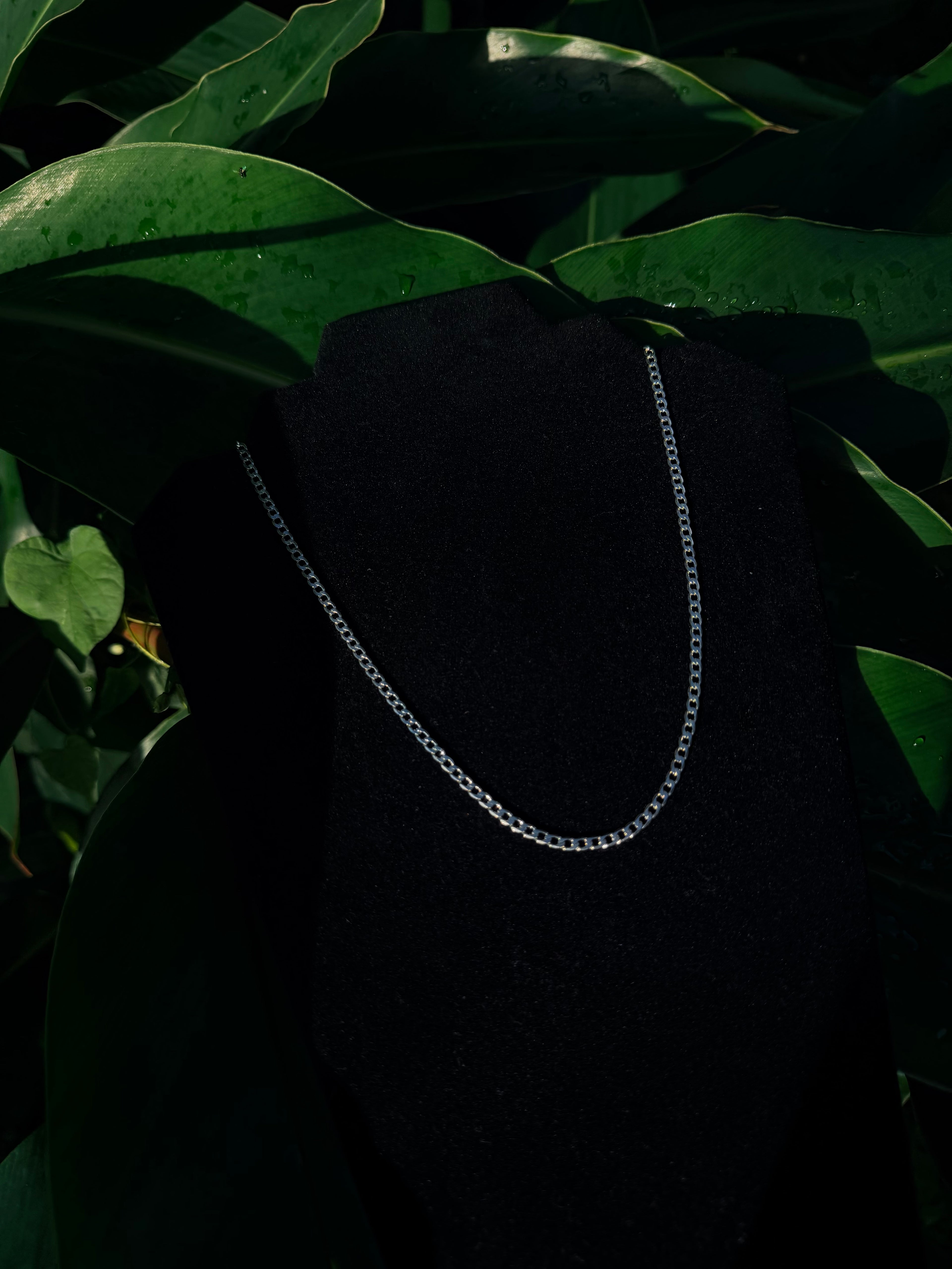 Solid 925 Sterling Silver Curb Link Chain