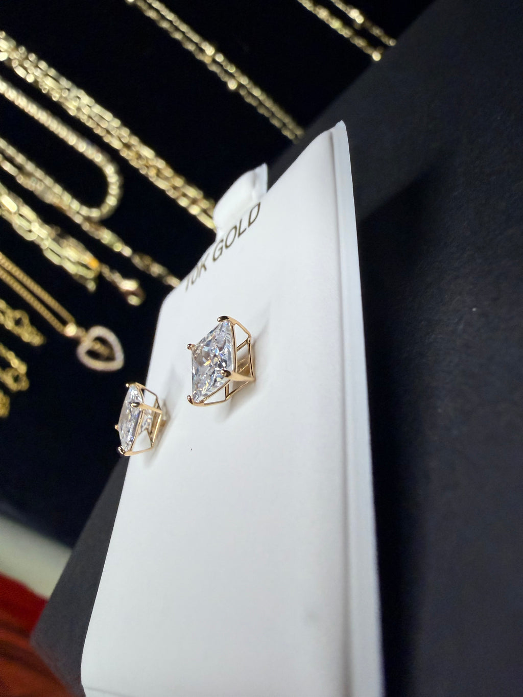 10k Gold Diamond Earrings