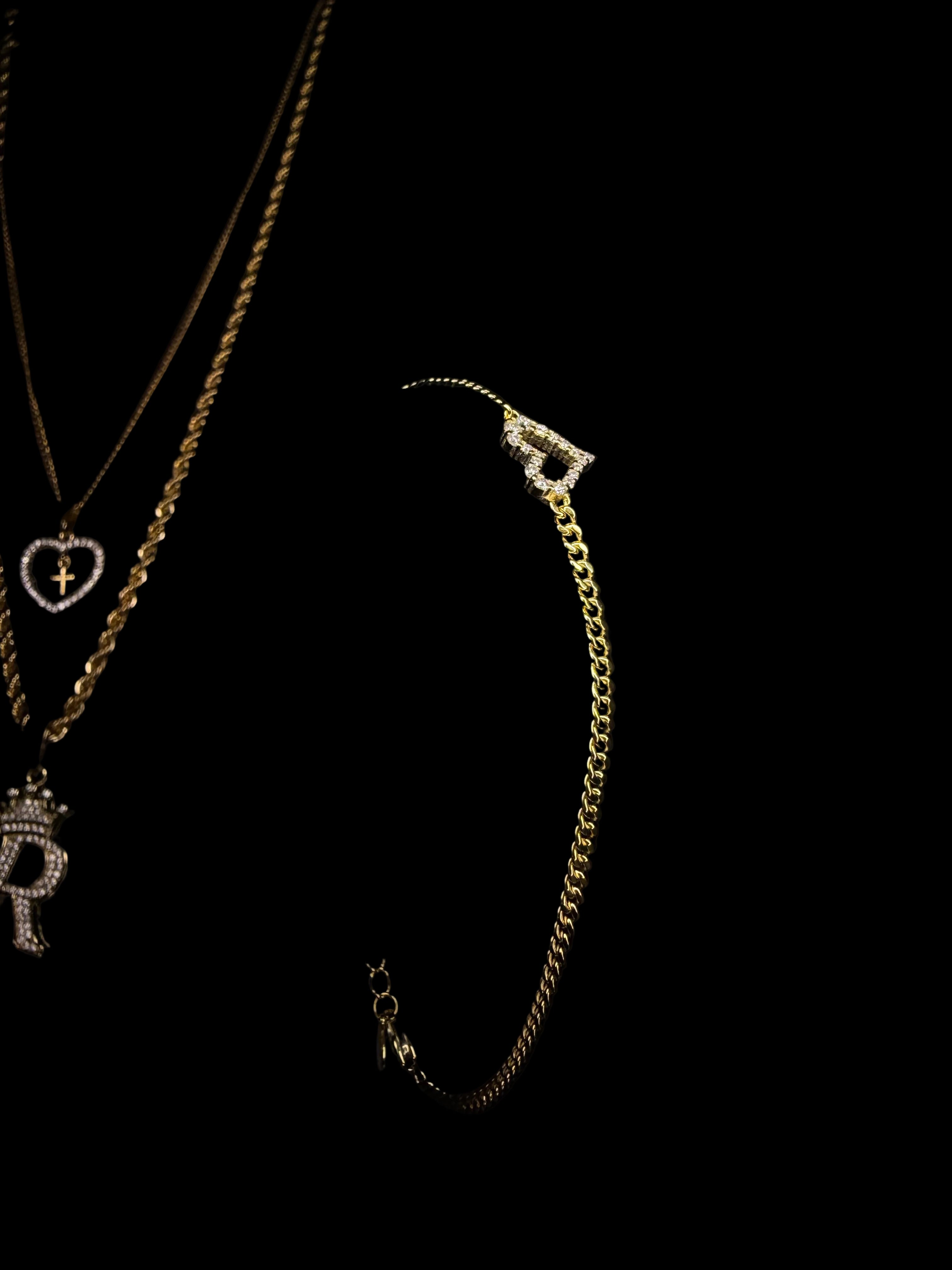 Moissanite Heart Bracelet