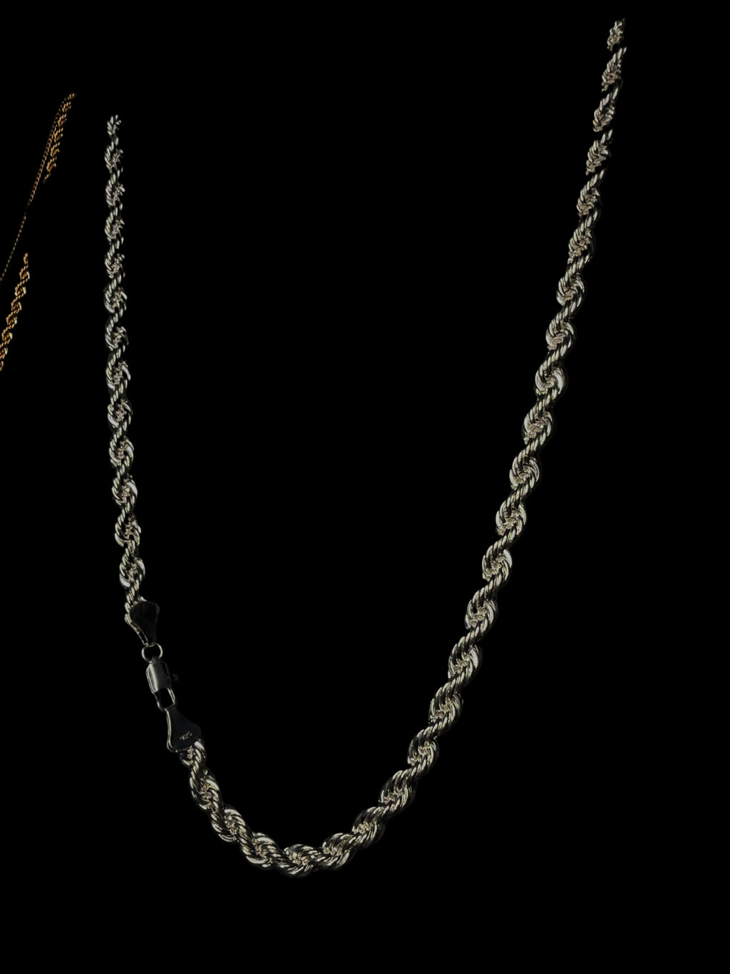 925 Solid Sterling Silver Rope