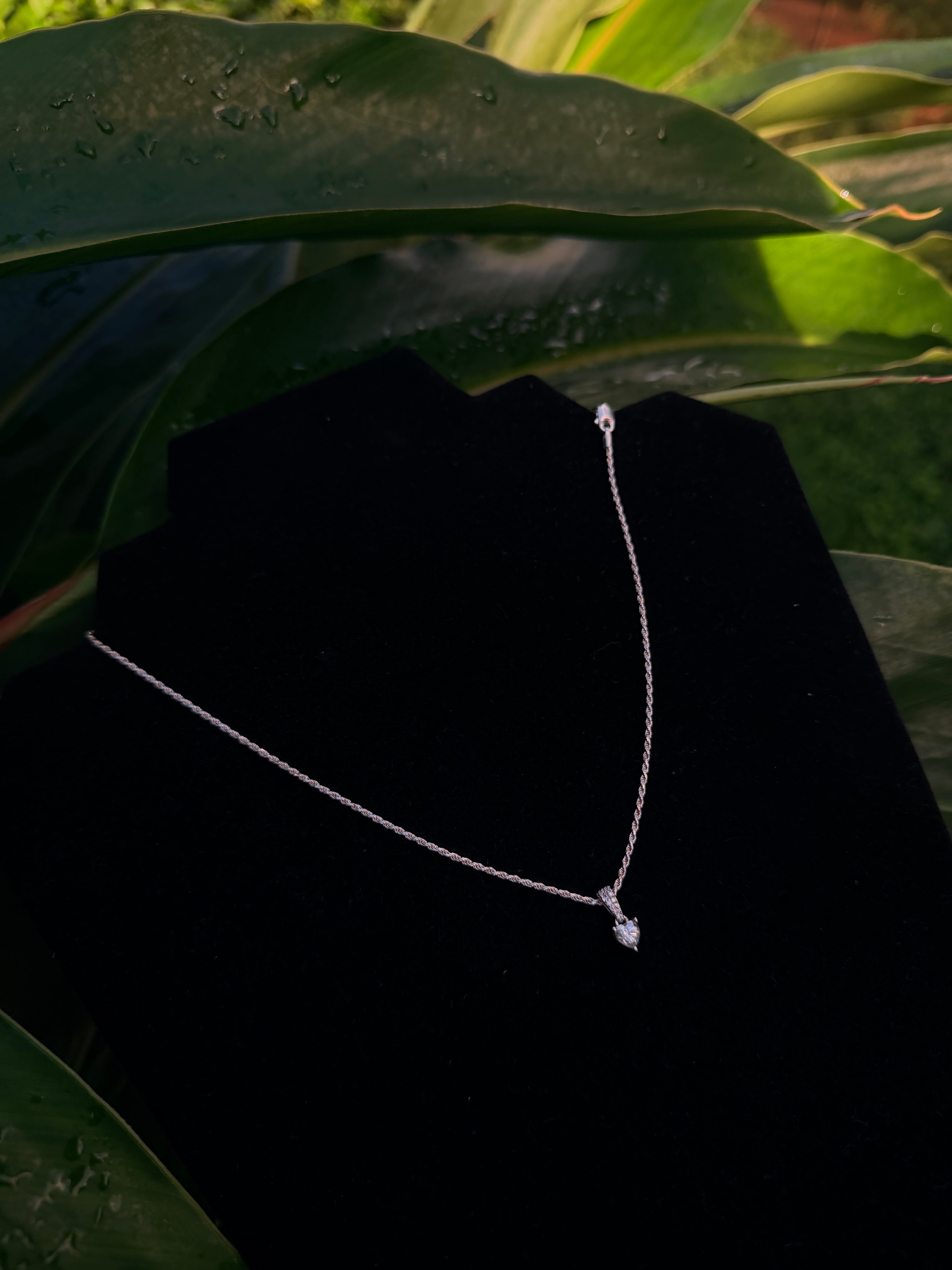 925 Heart Moissanite