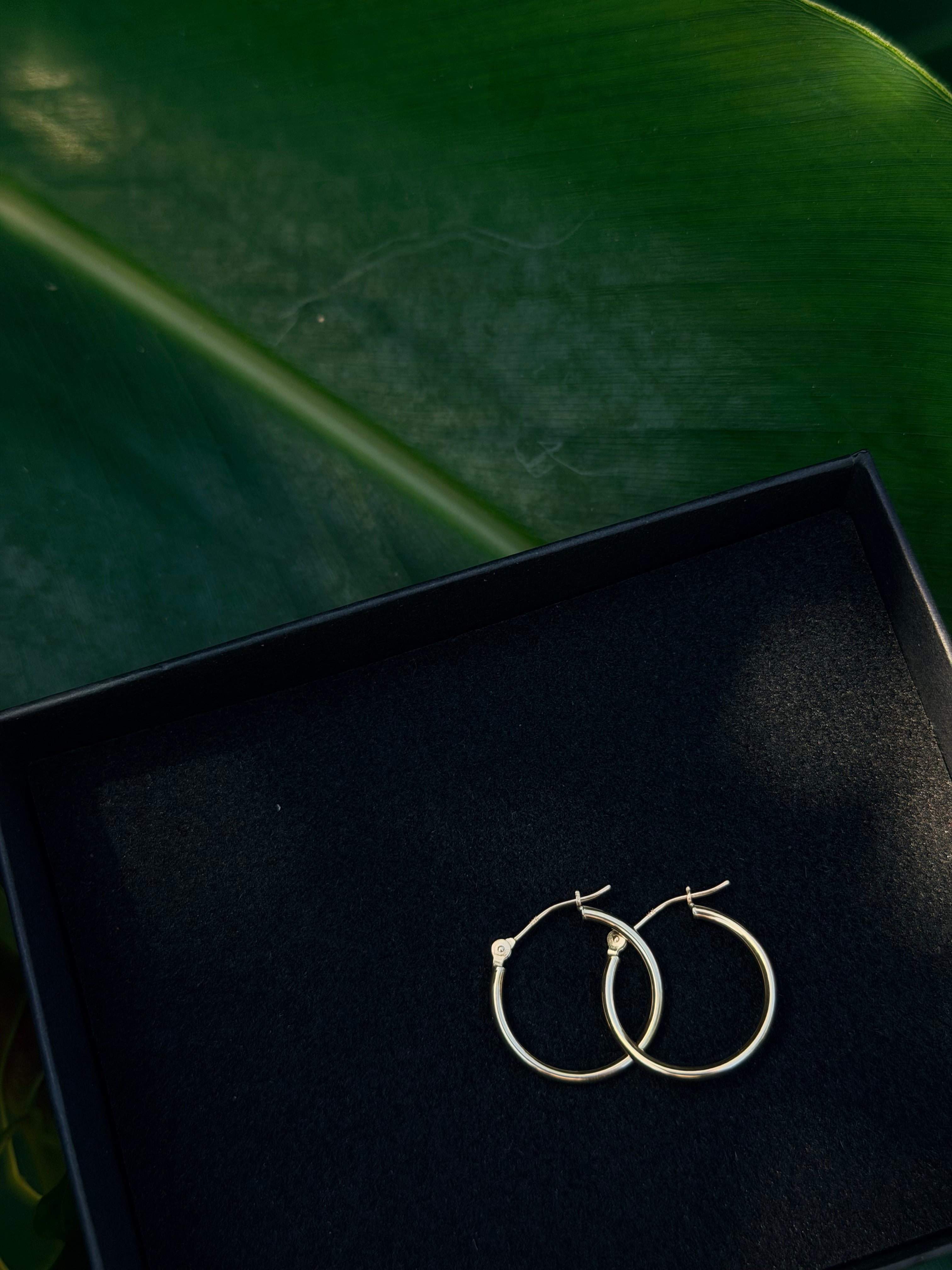 14k solid gold Hoop Earrings