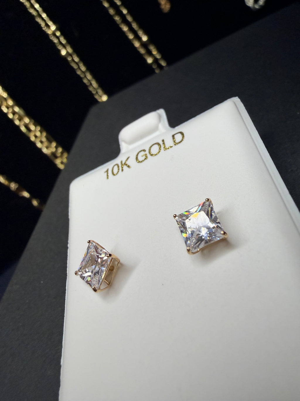10k Gold Diamond Earrings