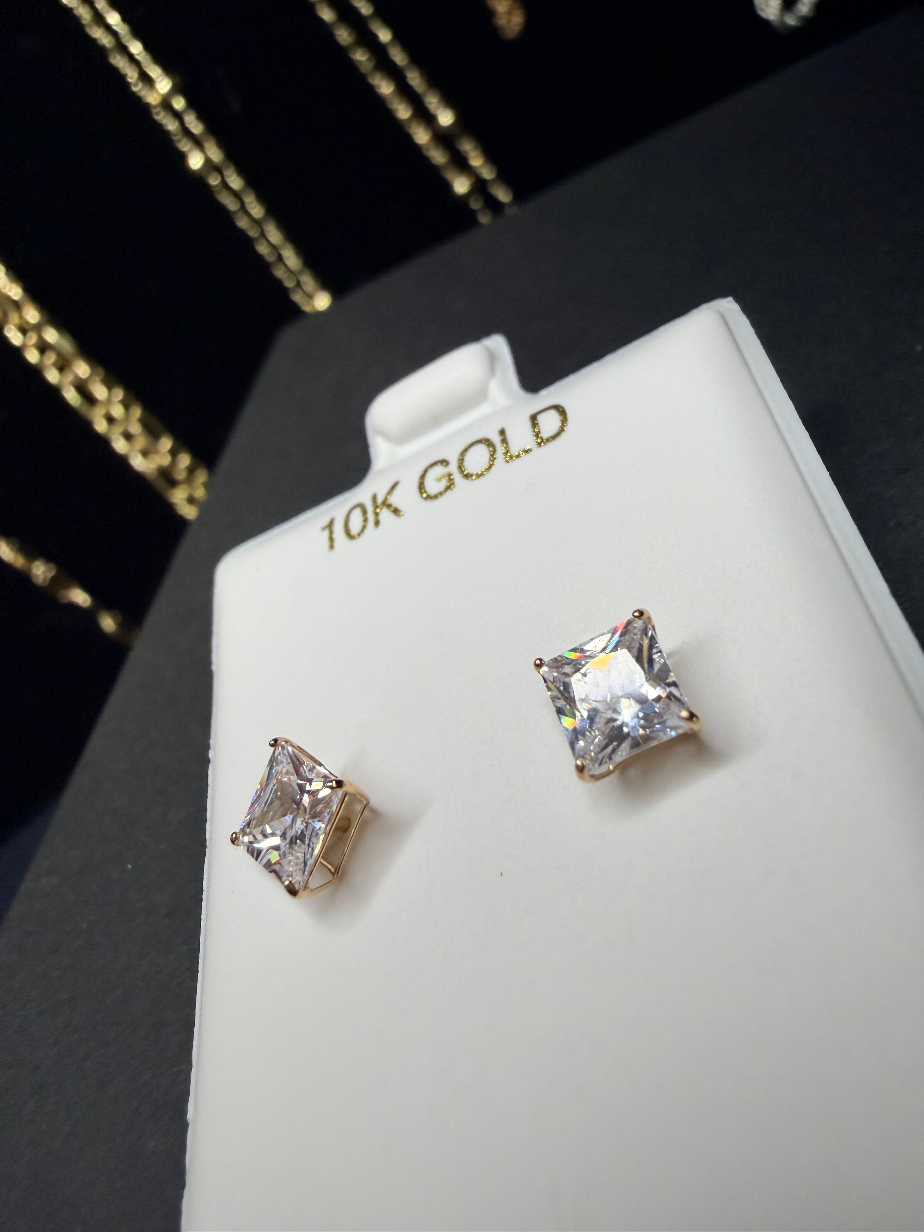 10k Gold Diamond Earrings