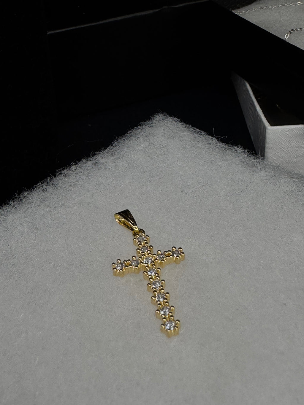 14k Gold Filled Bling Cross