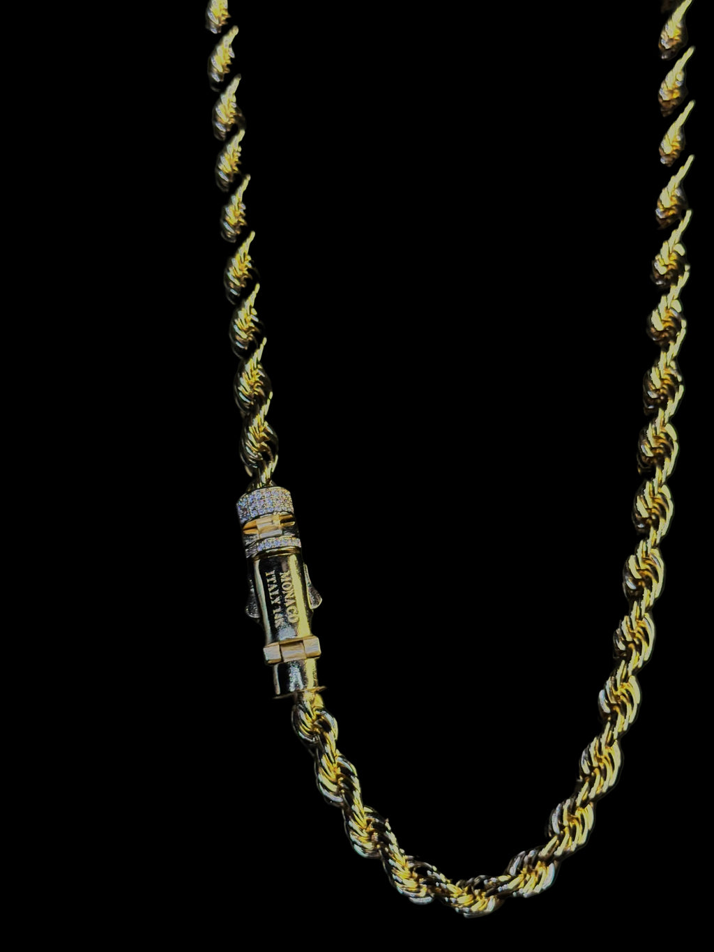 14k Gold Filled Monaco Clasp Rope Chain Necklace - 10mm, 20 Inch