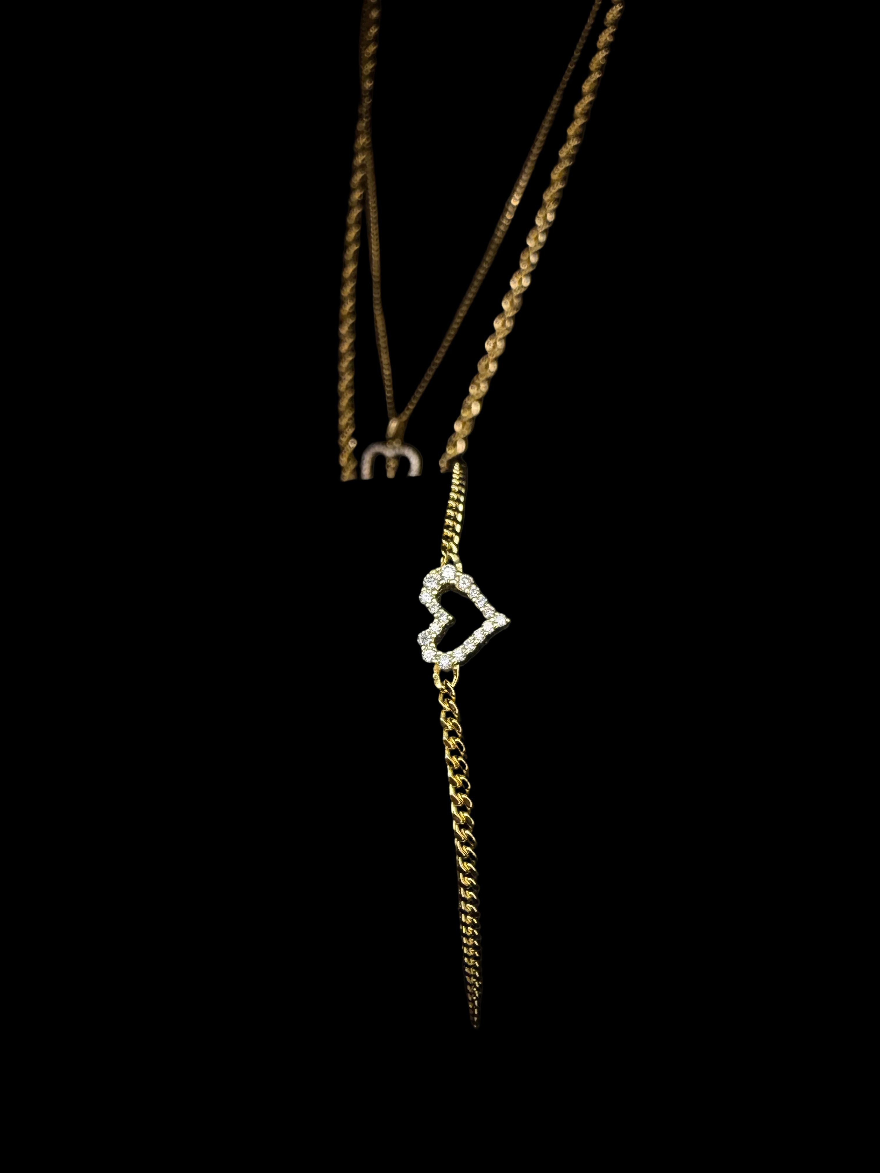 Moissanite Heart Bracelet