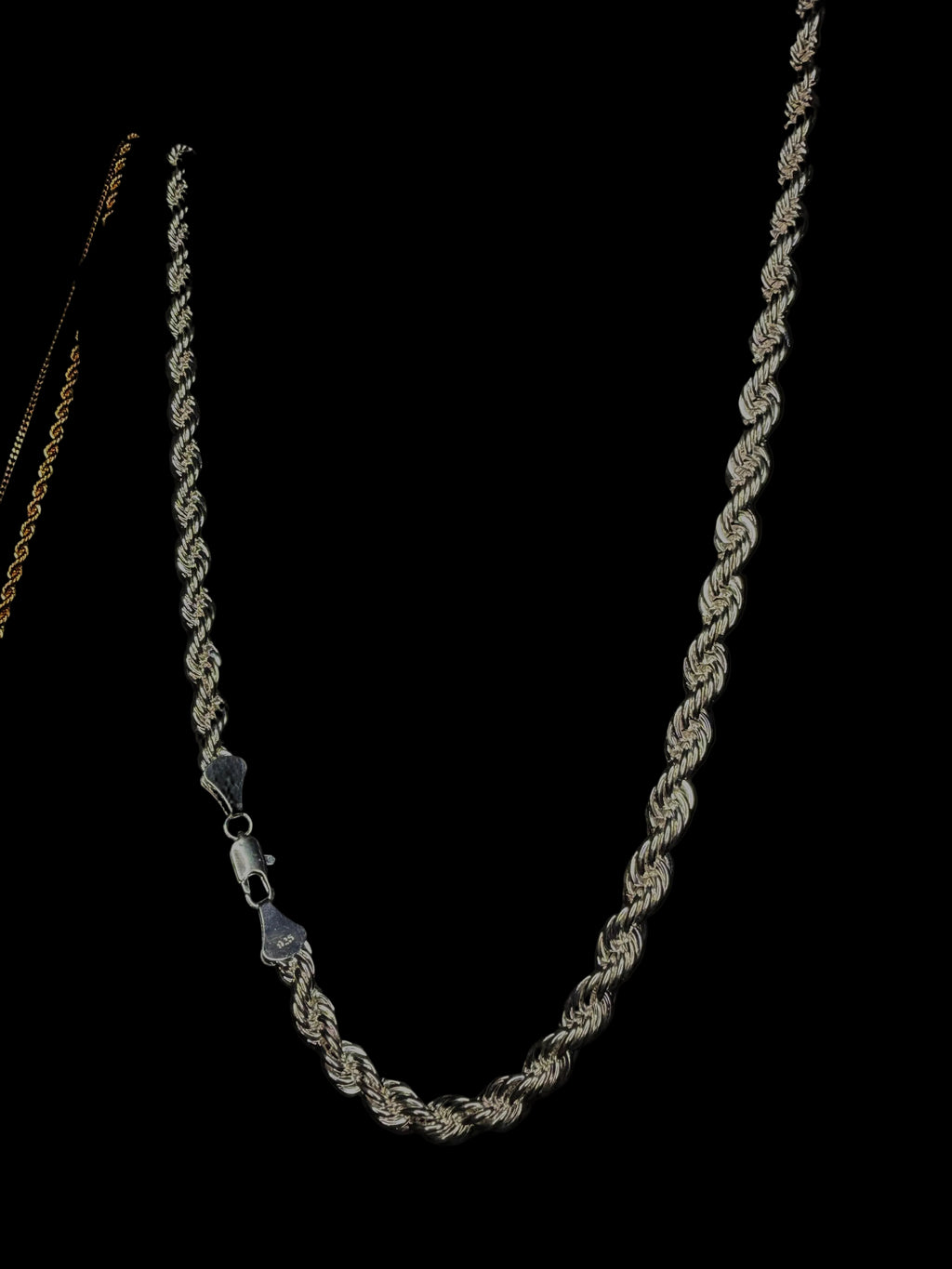 925 Solid Sterling Silver Rope