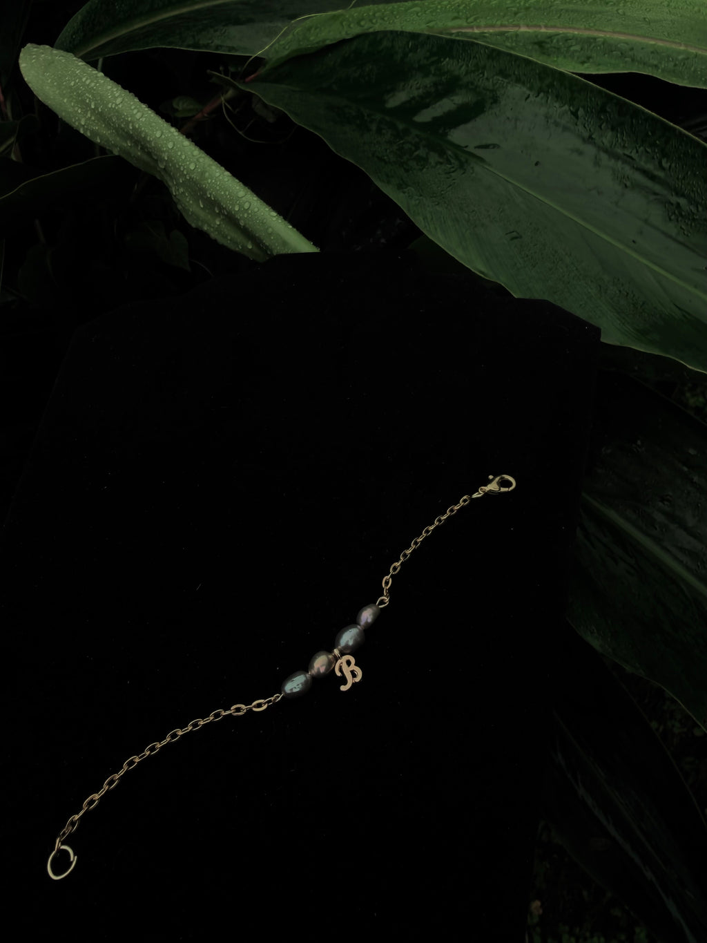 14k gold filled initial pearl Bracelets