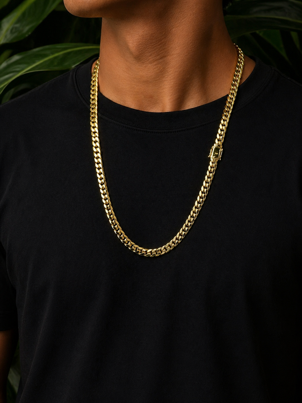 Miami Cuban Link Chain – 14K Gold Filled, 8mm Width, 24 Inches Length