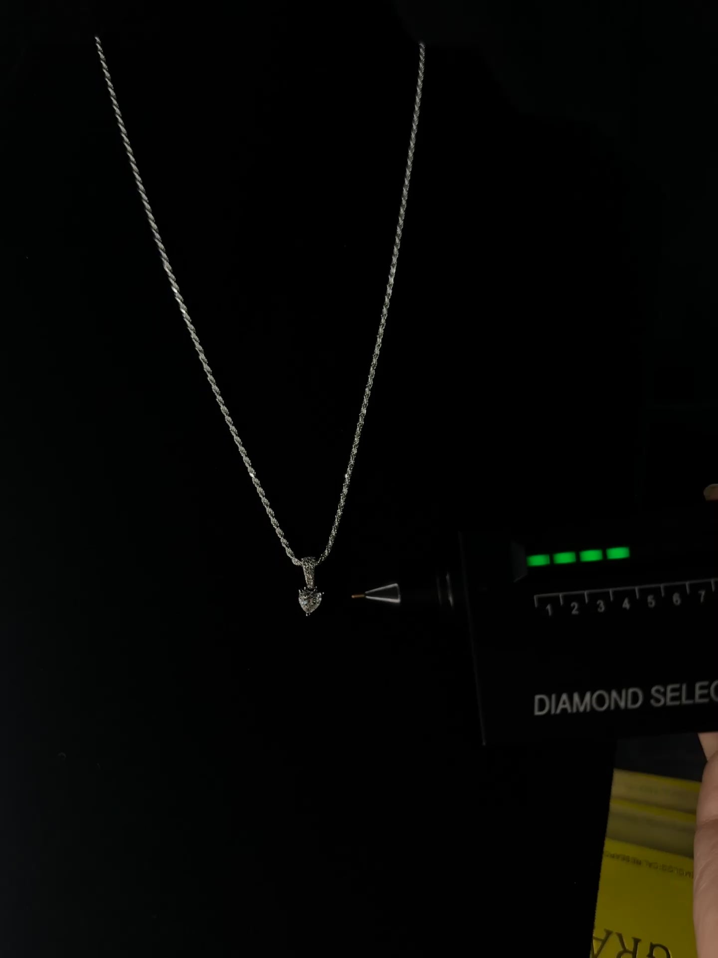 925 Heart Moissanite